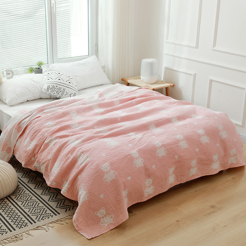 Cotton Three-layer Double Nap Sofa Blanket