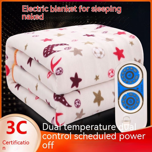 Single Double Double Control Thickened Electric Blanket