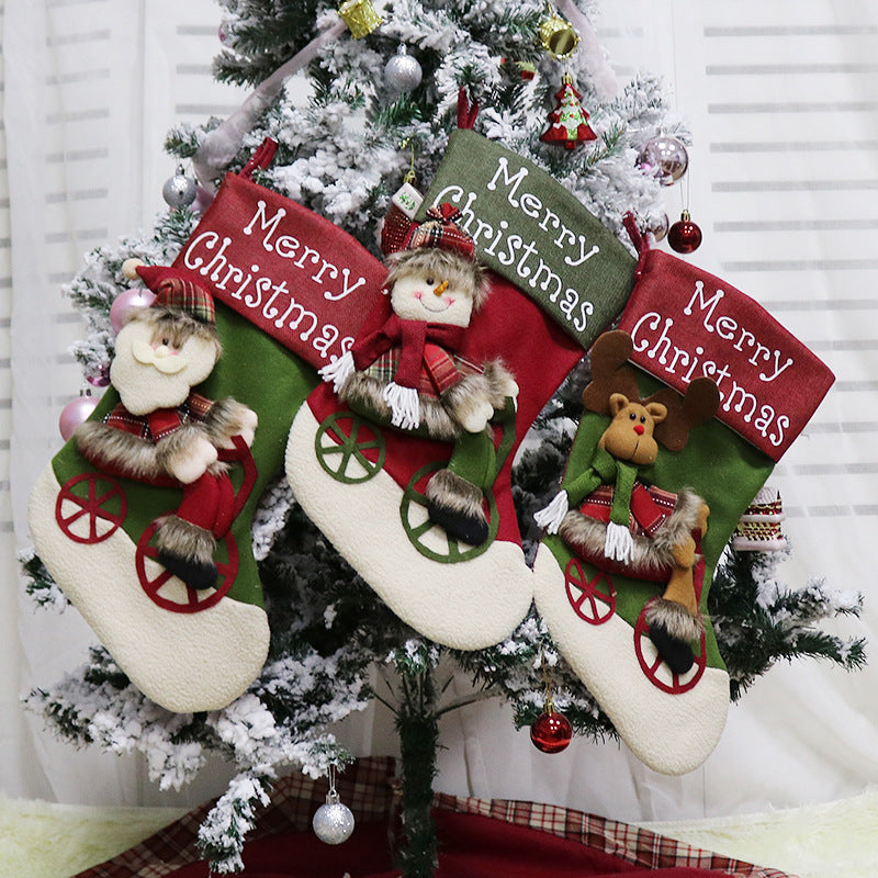 Christmas Stocking Ornaments Pendant Stocking Bag Candy Christmas Stocking Bag